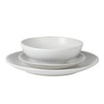 thumbnail image 6 of Gibson Home Bethel 18 Piece Plates and Bowls Ceramic Stoneware Organic Shape Dinnerware Set (Service for 6) - Matte White, 6 of 9