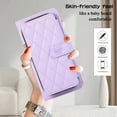 thumbnail image 5 of Crossbody Wallet Case for Samsung Galaxy S22 Chain Strap & Wrist Hand Strap Case with Card Slots Zipper Pocket Kickstand, Premium PU Leather Magnetic Clasp Shockproof Flip Cover, Purple, 5 of 9