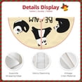 thumbnail image 3 of Sikiie Panda Doing Yoga Nativity Christmas Tree Skirt, Jesus Christian Winter Holiday Tree Mat Decoration(30-48IN), 3 of 6