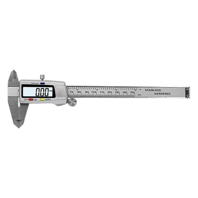 Calibrador digital, Calibre Vernier digital de acero inoxidable, Rango de 0-150 mm, Calibre Vernier digital electrónico de 0,01 mm para el hogar