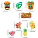 thumbnail image 5 of Flor Tropical Palma Flamenco Decoración Papel Tropical Playa Fiesta de cumpleaños Suministros, 5 of 5