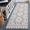thumbnail image 4 of SAFAVIEH Global Maria Southwestern Indoor/Outdoor Area Rug, Grey/Ivory, 6'7" x 6'7" Round, 4 of 5
