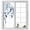 Blue White, variant on Blue Teal Eucalyptus Leaves Privacy Window Film,Decorative Frosted Glass Window Film,Watercolor Weeping Botanical Reusable Peel and Stick Static Cling for Home Bathroom Office Glass Door 17.7"x39.3"