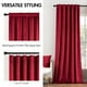 thumbnail image 2 of Cortinas MIULEE Velvet Blackout, 240 x 260 cm, 2 paneles, color rojo, 2 of 7