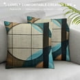 thumbnail image 3 of Shiartex Soft Atomic Inspired Throw Pillow Indoor Cover Pillow Case for Home Sofa 20x20in, 3 of 5