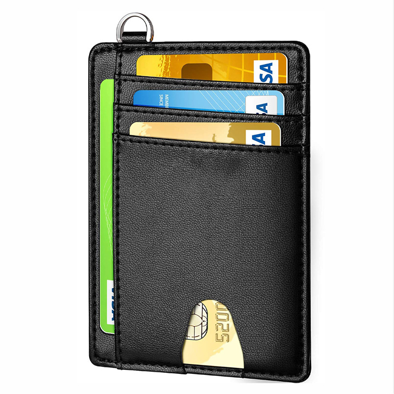 Portefeuille Minimaliste En Cuir Véritable - Porte-cartes RFID, Fin, Neuf Avec étiquettes