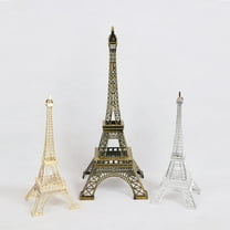 WHAMVOX Eiffel Tower Figurine Metal Statue for Home Desk Decoration Alloy Coffee Color 15cm