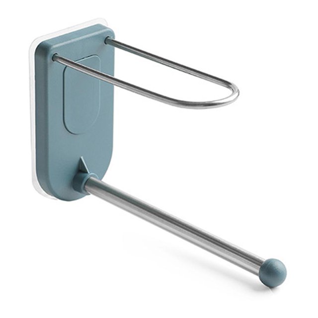 Montado en la pared, colgador de ropa, estante adhesivo de 2 capas, organizador de clips de toalla Feliz Sencillez