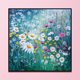 thumbnail image 5 of 11CT impreso completo bordado Daisy Bush costura DIY algodón artesanía decoración del hogar, 5 of 9