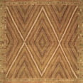 thumbnail image 1 of Ahgly Company Indoor Square Southwestern Brown Country Area Rugs, 4' Square, 1 of 4