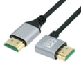 thumbnail image 6 of JSER 1.0M HDMI 2.1 Ultra Thin HDTV Cable 8K 4K Hyper Super Flexible Slim Cord Right Angled 90 Degree Type-A Male to Male for Computer HDTV, 6 of 9