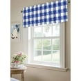 thumbnail image 6 of Valances for Windows Rustic Farmhouse Rod Pocket Cafe Window Treatments Valance Curtains for Kitchen Bathroom Laundry Basement Windows 60"x14", 6 of 9