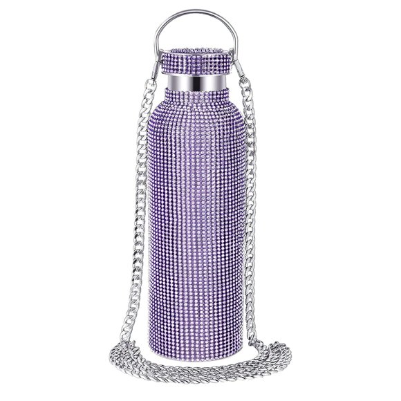 Bling Water Bottle Rhinestone - 25 oz Large Capacity Stainless Steel Insulated Water Bottle with Sparkling Rhinestone Design, Perfect for Daily Hydration, Durable and Easy to Carry