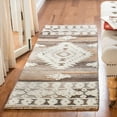 thumbnail image 2 of SAFAVIEH Aspen Kerry Geometric Runner Rug, Ivory/Light Brown, 2'3" x 7', 2 of 8