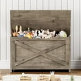 thumbnail image 5 of Roromall 30" Storage Chest, Wooden Storage Bench with Safety Hinge, Large Toy Chest for Entryway, Living Room, Bedroom, Easy Assembly, 5 of 7