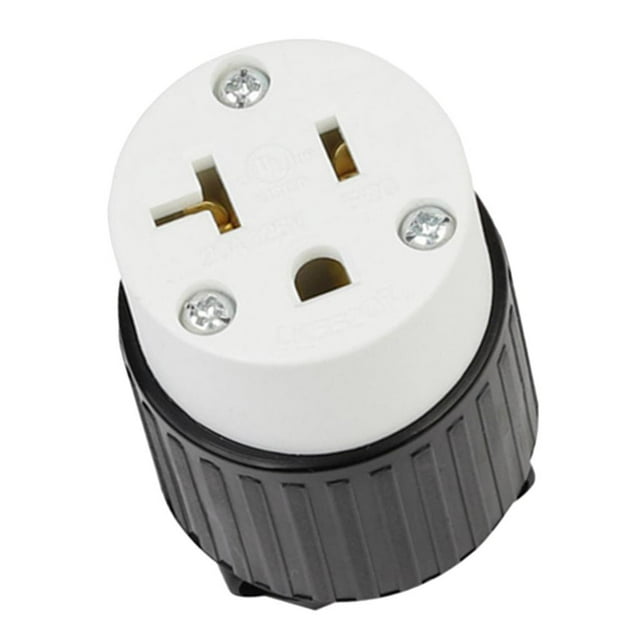20 amperios, 125 voltios NEMA L5-20P, 3P, enchufe con cableado automático, grado industrial # Yotijar Toma de tierra con bloqueo