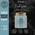 thumbnail image 3 of Just Makes Scents Fresh Linen Scented 8 oz Container Candle with 40 h Burn Time, 3 of 5