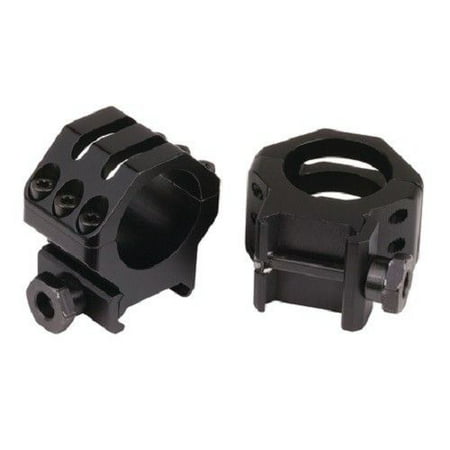 Weaver 50mm Obj. Tactical 6-Hole Weaver-Style Rifle Scope Rings, 30mm, Extra High, Matte Black -