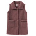thumbnail image 7 of Gaexia Vest for Women 2025,Women Shearling Vest Stand Collar Slim Fit Autumn Winter Fashion Outerwear Warm Lined Jacket Coat, 7 of 7