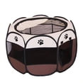 thumbnail image 4 of Portable Pop Up Pet Playpen for Dogs Cats Rabbits, Indoor Outdoor Foldable Tent Crate Kennel with Carrying Case & Removable Zipper Top, 4 of 12