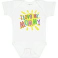 thumbnail image 3 of Inktastic I Love My Mommy Sun and Rainbow Letters Boys or Girls Baby Bodysuit, 3 of 5