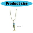 thumbnail image 5 of Stylish Oceanic Fish Charm Necklace Lightweight Copper Neck Jewelry 6 Color, 5 of 13