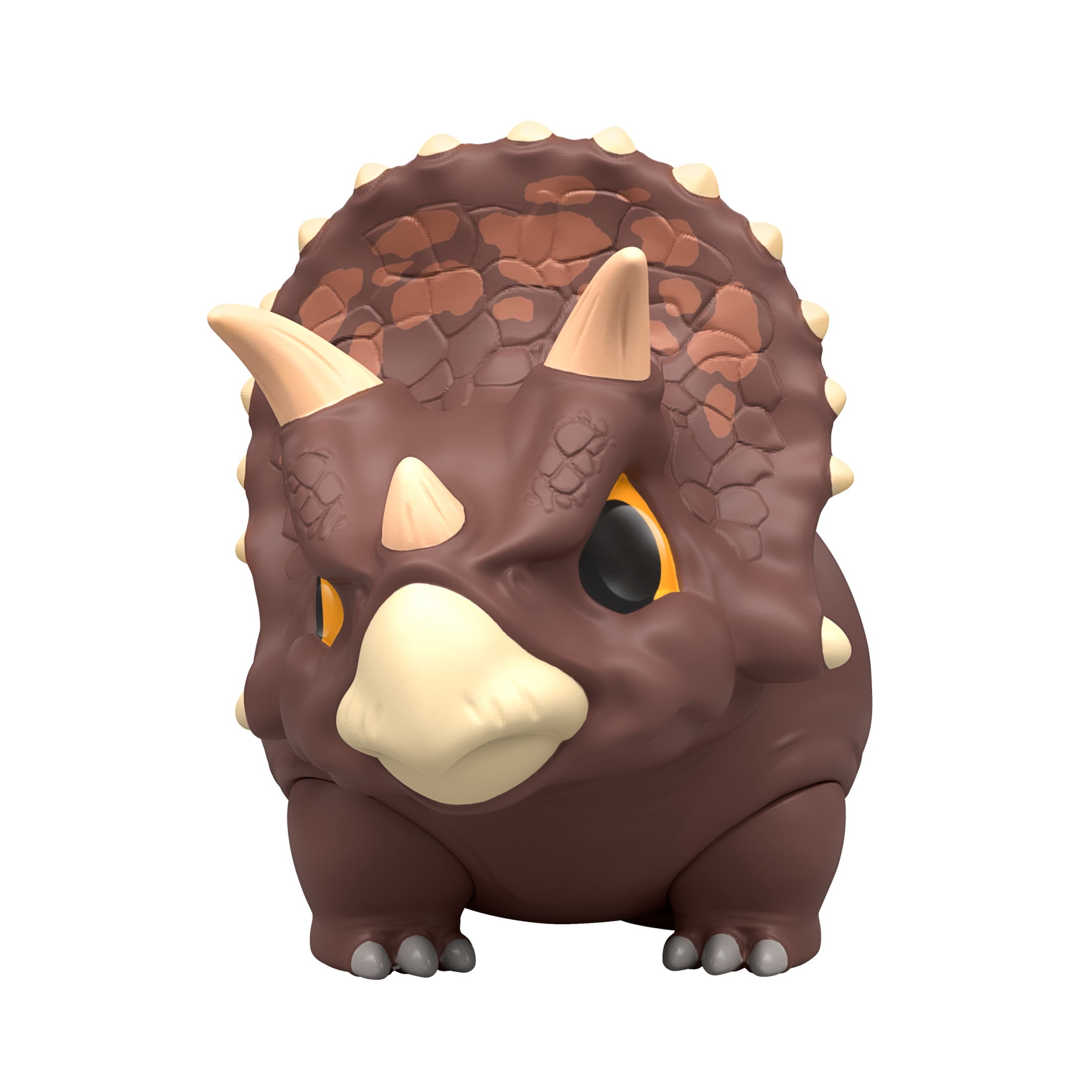 Jurassic World Bite Club Triceratops Dinosaur Figure, 4-inch Collectible, Droppings Accessory