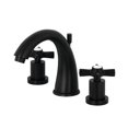 thumbnail image 1 of Kingston Brass KS2960ZX Robinet de Lavabo à Large Diffusion 8 Po, Noir Mat, 1 of 1