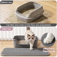 thumbnail image 4 of Cat Litter Mat, 16"×24" Double Layer Litter Trapping Mat, Waterproof & Non-Slip Cat Litter Box Mat, Easy Clean Kitty Litter Catcher Mat for Indoor Cats, 4 of 8