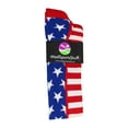 thumbnail image 2 of MadSportsStuff USA American Flag Stars and Stripes Over the Calf Socks (Royal/Red/White, Large), 2 of 2