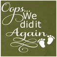 thumbnail image 3 of Oops We Did It Again Shirt, Pregnancy Announcement Shirt, Surprise Pregnancy Announcement (Olive, Medium), 3 of 6