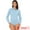 Light Blue, variant on DARING DIVA Button Down Bodysuit Blouse  Casual Top XS Light Blue