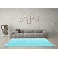 thumbnail image 3 of Ahgly Company Indoor Rectangle Solid Light Blue Modern Area Rugs, 8' x 12', 3 of 4