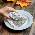 thumbnail image 4 of Sage Green Flower Kitchen Towel Dish Cloths Set of 2, Microfiber Soft Kitchen Hand Towels, Vintage Farmhouse Boho Leaf Spring Absorbent Quick Drying Dishcloths 18 x 28 Inches, 4 of 8