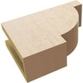 thumbnail image 6 of Ekena Millwork 4"W x 8"H x 12"L Alpine Woodgrain TimberThane Rafter Tail, Primed Tan, 6 of 6