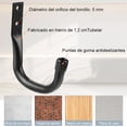 thumbnail image 3 of 6 PCS Ganchos de Garaje, Cochera Pared Resistentes con Tornillos, Almacenamiento Garaje Antideslizante para Garajes y Hogares, Cable Extensión, Herramienta, 3 of 8