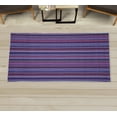 thumbnail image 1 of Geometric Decorative Rug, Retro Vertical Bands Wavy Striped Lines Hand Drawing Abstract Illustration, Quality Carpet for Bedroom Dorm and Living Room, 6 Sizes, Sky Blue, by Ambesonne, 1 of 1