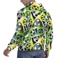 thumbnail image 6 of Balery Football Doodle Pattern Mens Hoodie Kangaroo Pocket Hoodie Pullover Hooded Sweatshirt Ideal for Daily Wear Travel and Home-X-Large, 6 of 7