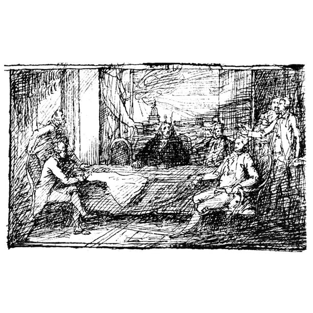 Treaty Of Paris 1783 Nsigning Of The Treaty Of Peace 3 September 1783