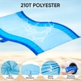 thumbnail image 2 of Manta de playa PTEROMY, 274x305 cm, impermeable y resistente a la arena, color morado, 2 of 8