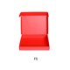 thumbnail image 2 of Caja de embalaje Color sólido Ángulo Embalaje Caja de papel corrugado Ropa portátil Almacenamiento de regalo Llevar Viajes domésticos Almacenamiento y organización del hogar Rojo 180x100x40mm Billuyoard HA073124-08, 2 of 6
