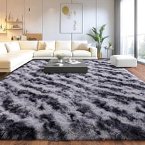 Shaggy Modern Shag Area Rug for Bedroom, Upgrade Non-Slip Plush Fluffy Carpet for Kids Room Home Decor, Plush Area Rug Tie Dye Stripes 6x9Ft
