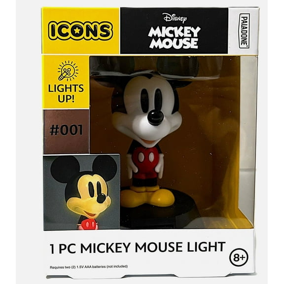 Disney Mickey Mouse Icons Lights Up Lamp Night Light #001 Paladone Ages 8