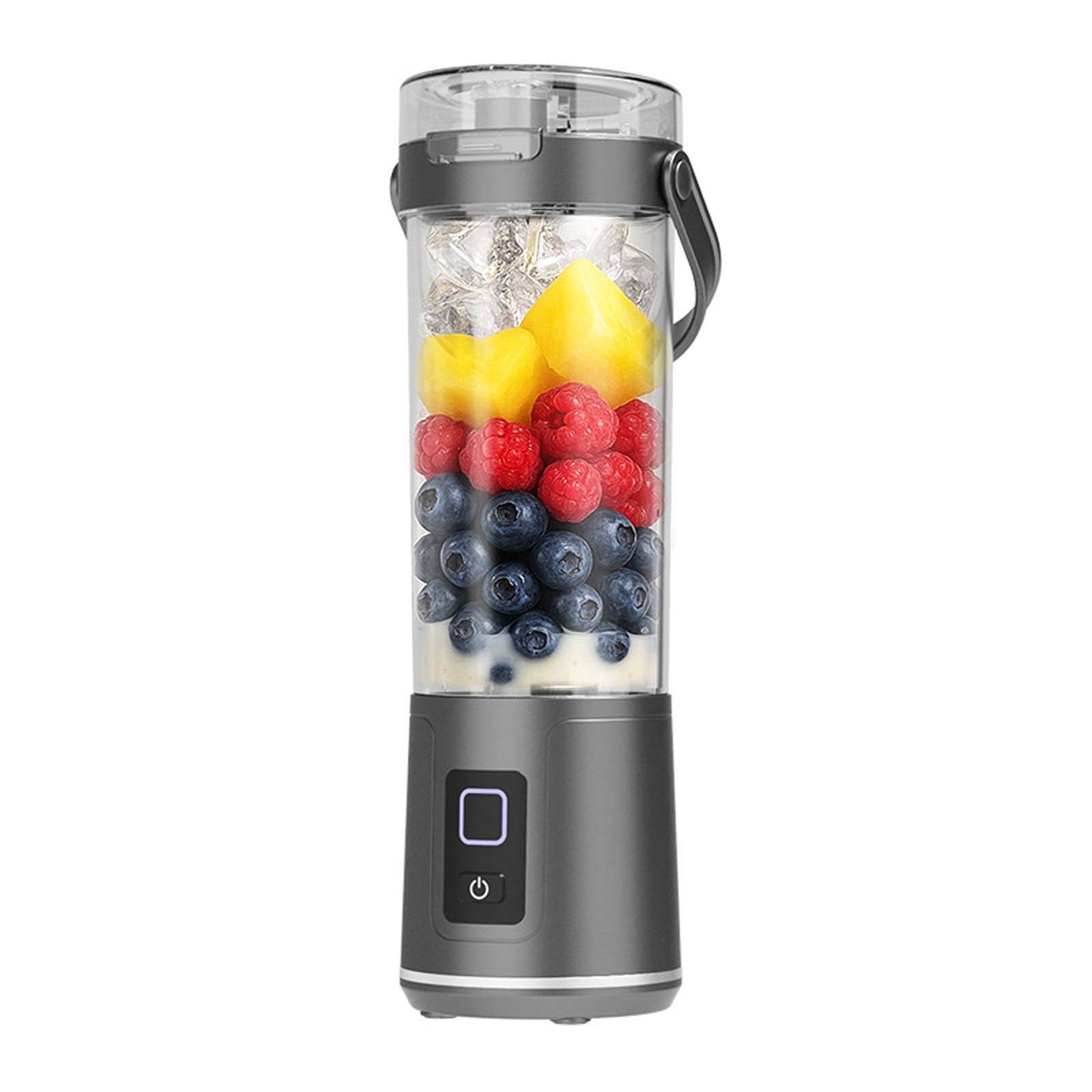 HAITIANS Portable Personal Electric Usb Juicer, 300ml Mini Blender, 12-Blade Quick Juicing, Leak-Proof Lid Simple Opening, for Milkshakes, Smoothies And Juices