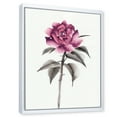 thumbnail image 3 of Designart 'Ancient Pink Rose Flower' Traditional Framed Canvas Wall Art Print, 3 of 5