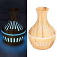 thumbnail image 3 of Difusor De Aroma, Humidificador De Aire De Bajo Ruido De 35 DB, 300 Ml, Diseño De Grano De Madera LED De 7 Colores Con Cable De Alimentación USB Para Sala De Estar, 3 of 7