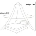 thumbnail image 4 of Pipet Baldaquin Élégant pour Lit Simple à Très Grand Size, Rideaux Moustiquaires Blancs, 4 of 6