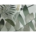 thumbnail image 2 of Ambesonne Green Quilted Bedspread Set 3 Pcs, Tropical Nature Design Leaves, Queen Size, Emerald Ivory Pale Brown, 2 of 4