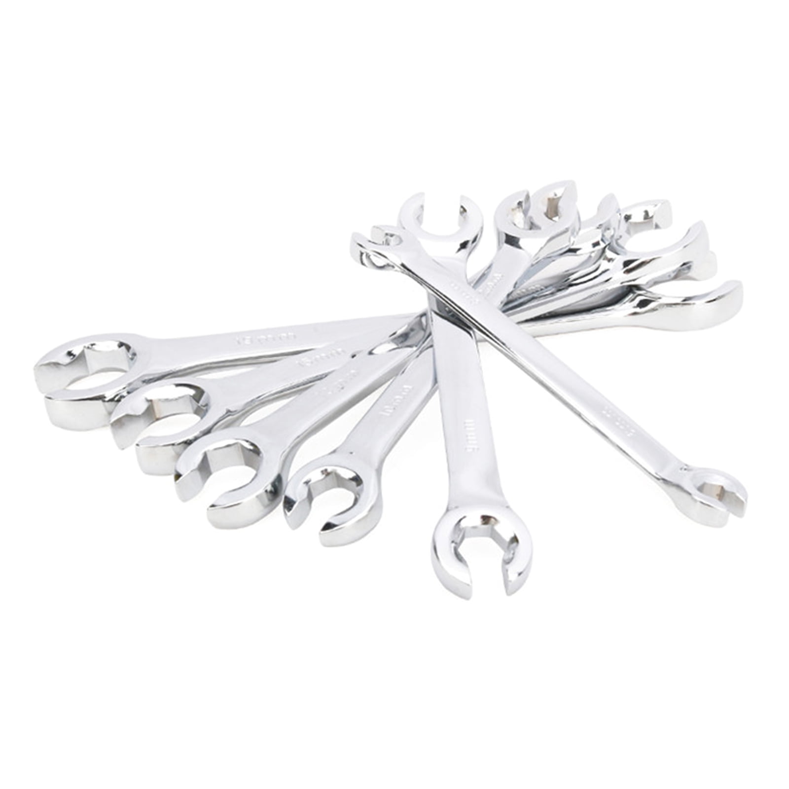 6mm x 8mm 9mm x 11mm 10mm x 12mm Professional 6 pieces 6~21mm Tubing Flare Nut Wrench Set