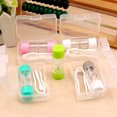 thumbnail image 4 of Transemion Fashion New 1 pcs Men Women Lens Box Bottle Plastic Objective Travel Portable Case Storage Container High Quality Grey 1Set, 4 of 6